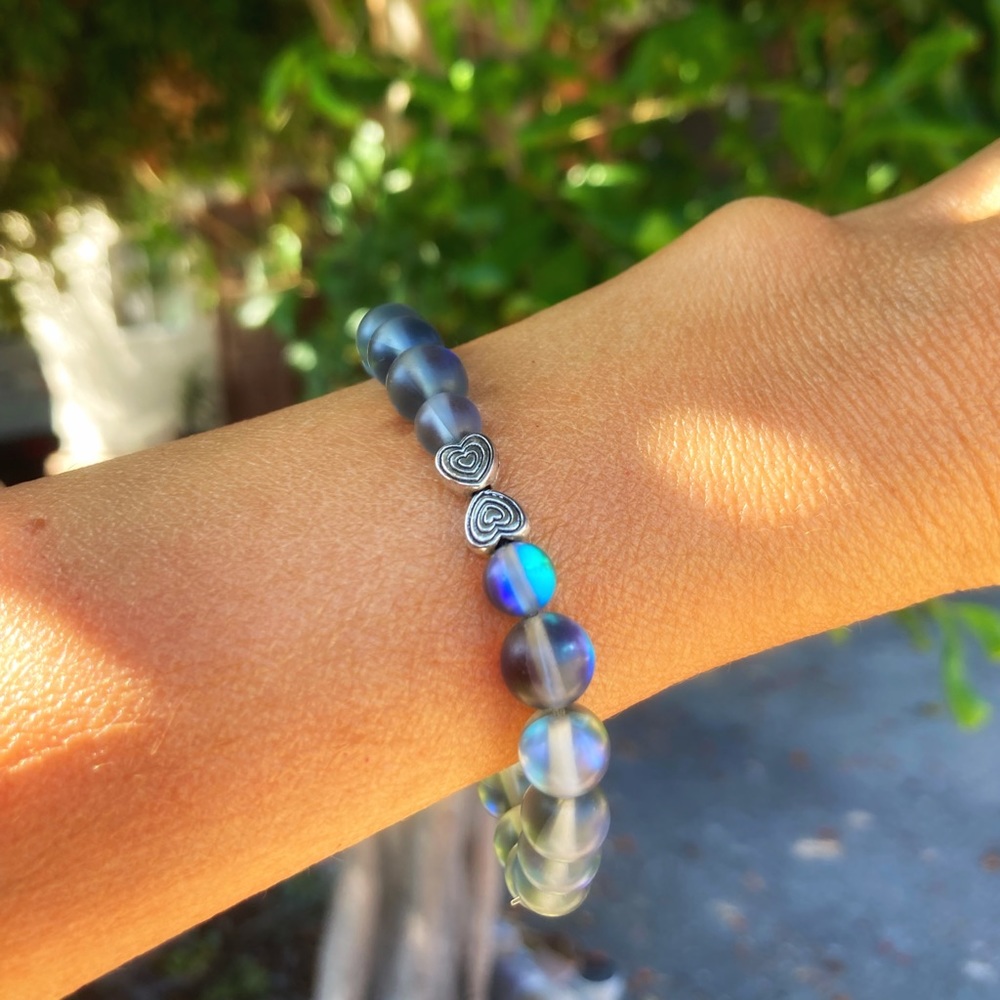 Mystic Aura Quartz Zodiac Bracelet ♋️ Cancer